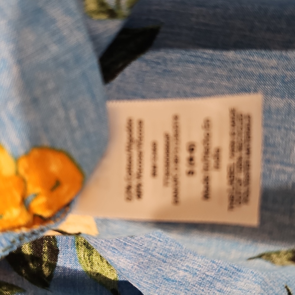 Ladie Size S pretty Blue Dress with Yellow Floral Pattern. New, Has'nt Been Worn - Picture 5 of 9